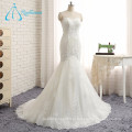 Covered Button Lace Appliques Sequined Beading Wedding Dress